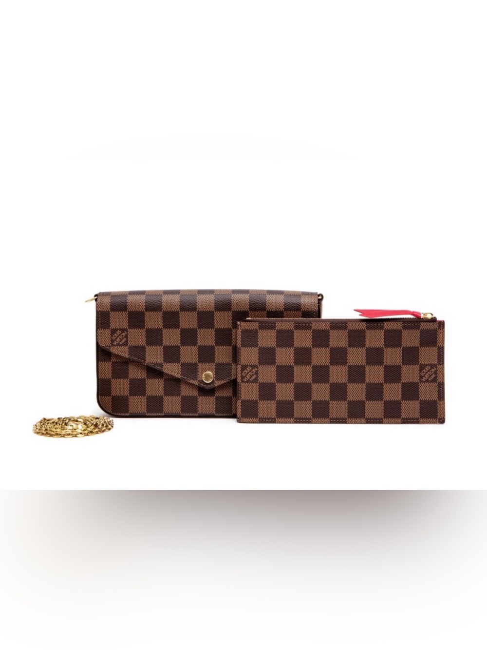 Brand New LV Damier Brown Pochette